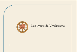 les livrets de Vivekarama - image décorative